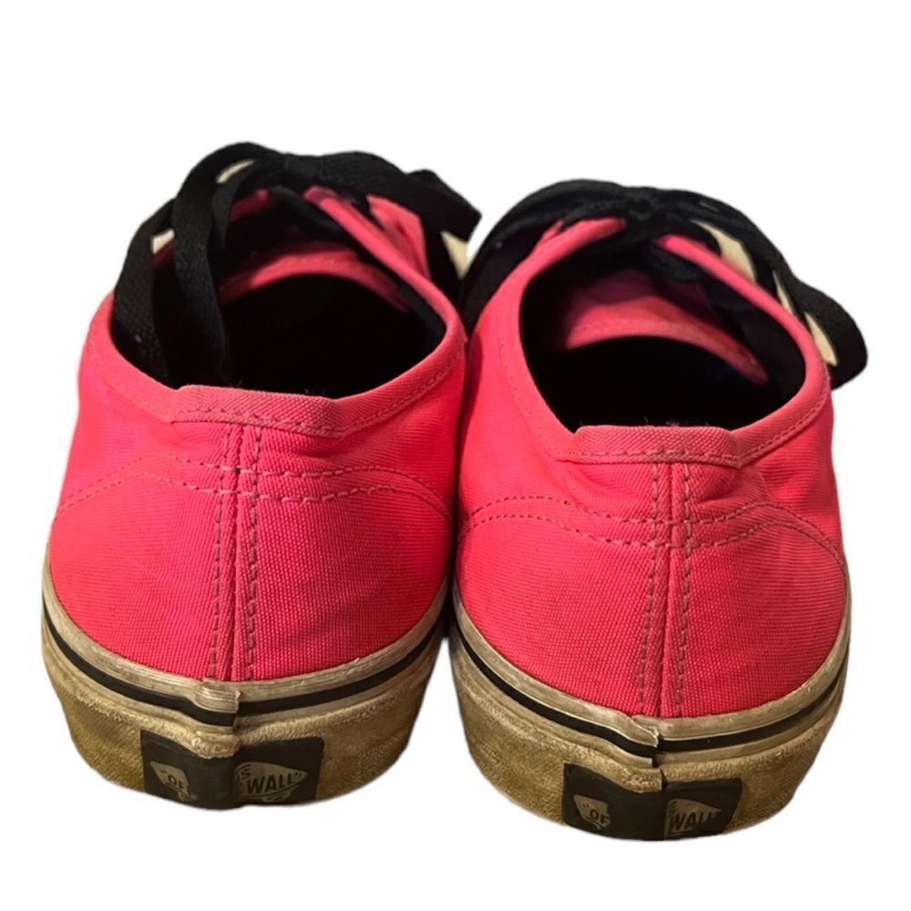 Vans 7 women’s low rise hot pink black GUC sneaker skate casual shoe men’s 5.5 - Picture 3 of 8